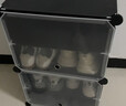 安尔雅超薄鞋柜门口简易鞋架玄关多层防尘收纳架树脂组装柜 单列四层白 实拍图