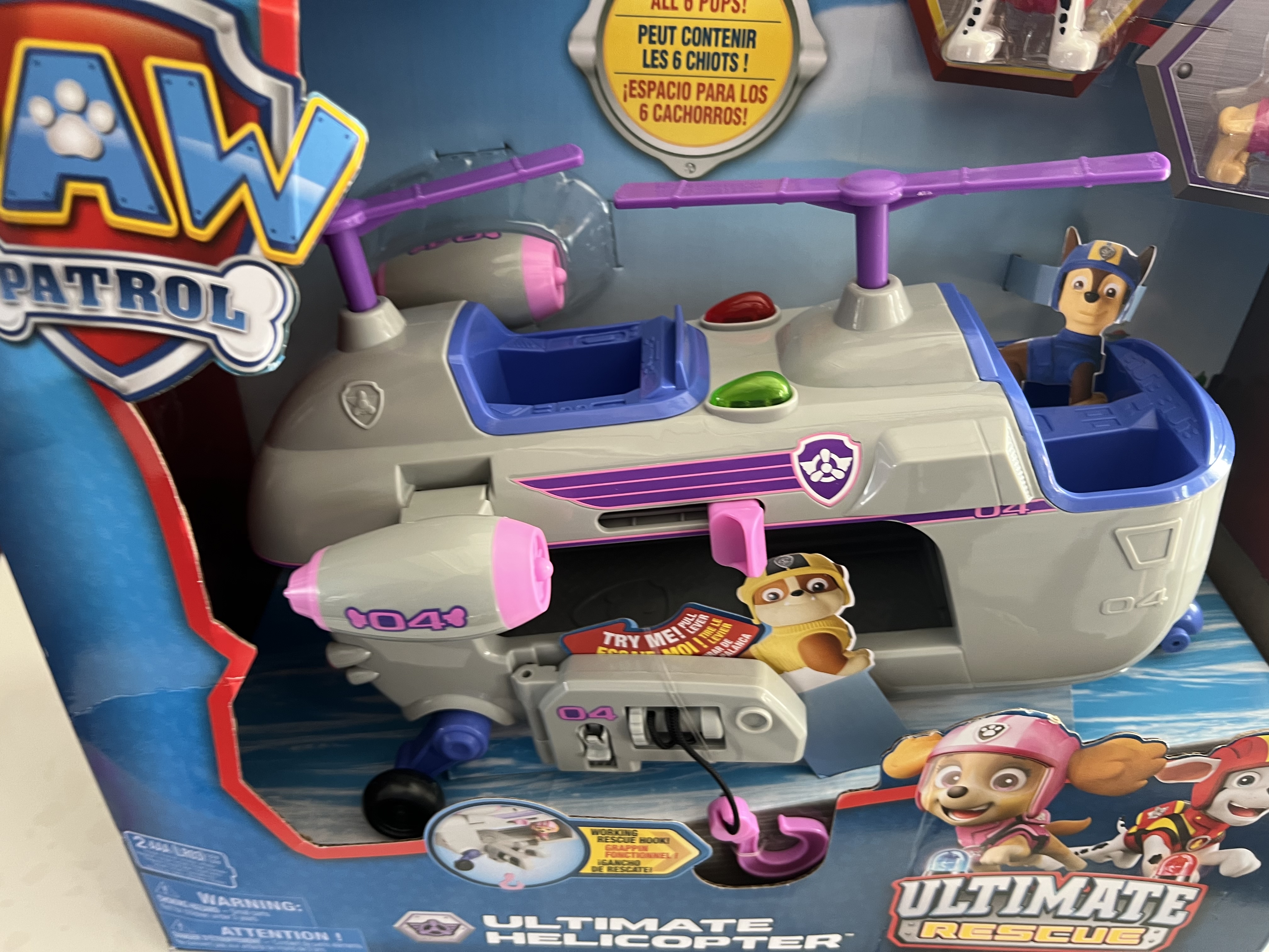 汪汪队立大功（PAW PATROL）声光玩具儿童生日礼物儿童救援车男孩女孩玩具-终级直升机 实拍图