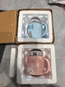 几物森林 陶瓷马克杯喝水杯子咖啡杯情侣杯早餐杯茶杯男女 认真生活蓝色 实拍图