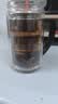 希诺抗菌玻璃杯双层带把手过滤泡茶杯子男高档家用商务办公水杯 实拍图