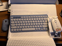 罗技（Logitech）K390无线蓝牙键盘 K380升级款无线键盘Mac笔记本平板ipad电脑静音键盘多设备超薄家用 75配列键盘 PEBBLE 2 COMBO（升级版套装-品月蓝） 实拍图