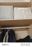登比布艺收纳箱衣服棉被整理箱玩具衣物储物箱百纳箱 米色66L2只装 实拍图