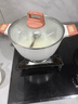 cookerbene汤锅麦饭石色不粘锅加深大容量炖煮锅微压煲汤锅电磁炉燃气通用 双木耳汤锅 24cm 实拍图