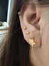 中国黄金（CHINA GOLD）金豆豆黄金耳钉女足金999圆珠耳饰生日礼物送女朋友老婆 约3mm圆珠耳钉约0.3g【甄选礼盒】 实拍图