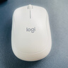 罗技（Logitech）M221 轻音鼠标 无线鼠标 办公鼠标 对称鼠标 带无线微型接收器 米白色 实拍图