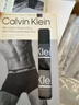 Calvin Klein内衣【吴晗同款】男士三条装ck低腰棉质透气防夹臀四角平角内裤男 NP2765ORSS-藏青/太空黑/碳灰 3条 M 实拍图