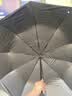 印象城超大号双人雨伞结实抗风晴雨两用黑胶防晒伞手动折叠便携  黑色 实拍图