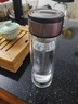 【京东物流配送】高硼硅双层玻璃杯大容量泡茶杯水杯子茶水分离杯 【双层加厚】茶杯350ml1只 实拍图