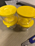 网红咸菜碗玻璃密封罐加厚酱菜盒冰箱保鲜罐小菜泡菜罐分装盒 四只混搭装 4个 180ml 实拍图