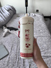 ins风高额值保温杯浮球杯卡通大容量吸管杯学生户外提绳可爱 INS风潮流保温杯/红色小鹿/600ml 实拍图