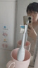飞利浦（PHILIPS）声波电动牙刷钻石3系 5倍洁齿5种模式 洁净亮白2刷头 生日礼物送男士/女友 HX5181/01白 实拍图