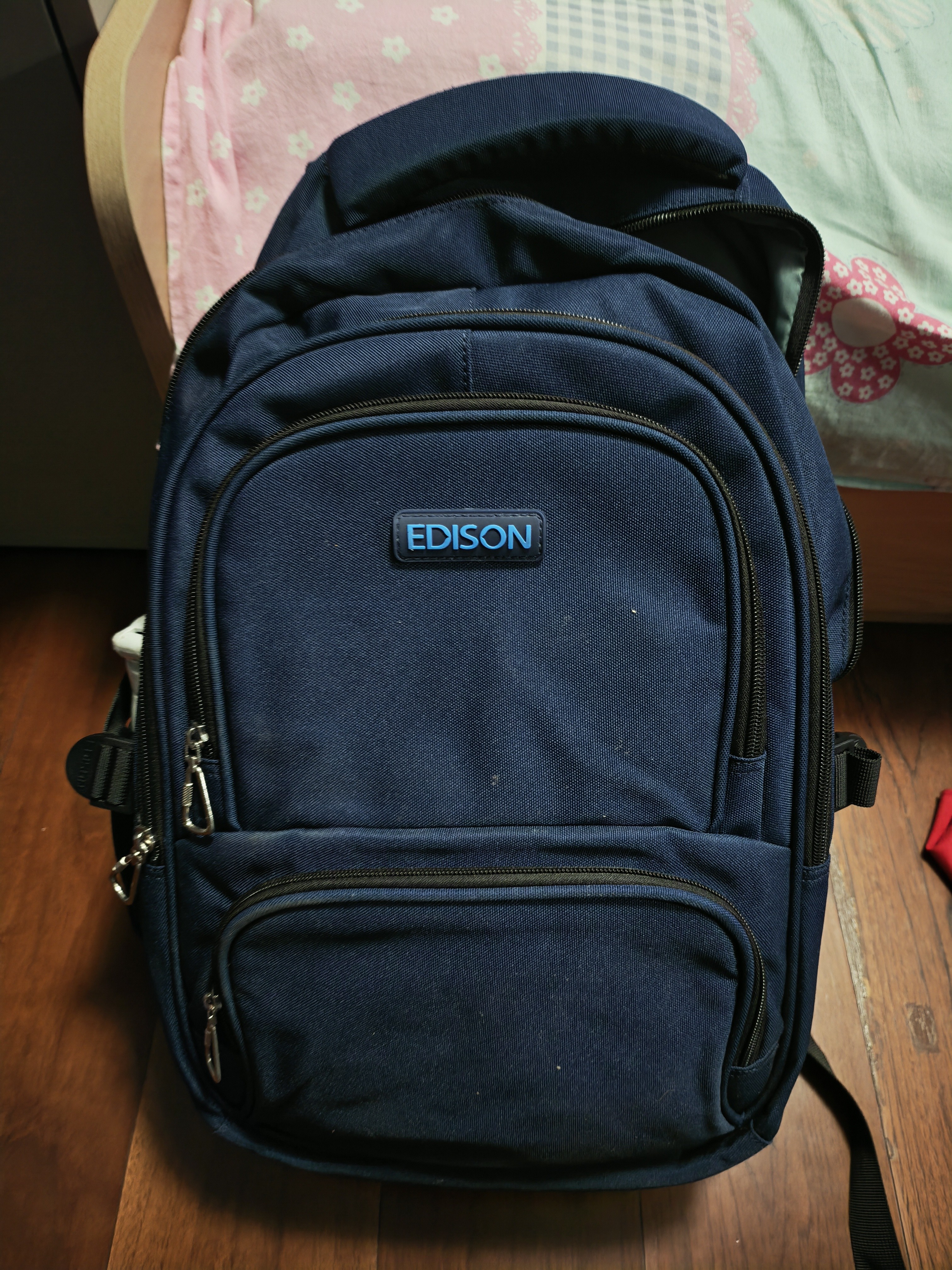 Edison爱迪生中学生书包护脊减负多隔层防泼水初中高中大容量背包310-3 实拍图