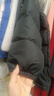 保姆鹅  【风墙】儿童羽绒服宝宝中长款护脸加厚外套保暖童装[NG2664] 炭黑 150 实拍图