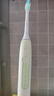 飞利浦（PHILIPS）声波电动牙刷钻石3系【囤货装4刷头】5倍洁齿5种模式 情人节礼物送男生/女友 HX5161/05抹茶绿 实拍图