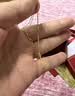 周大生【生日礼物】18K黄金项链O字链锁骨链素链叠戴彩金送女友妈妈 实拍图
