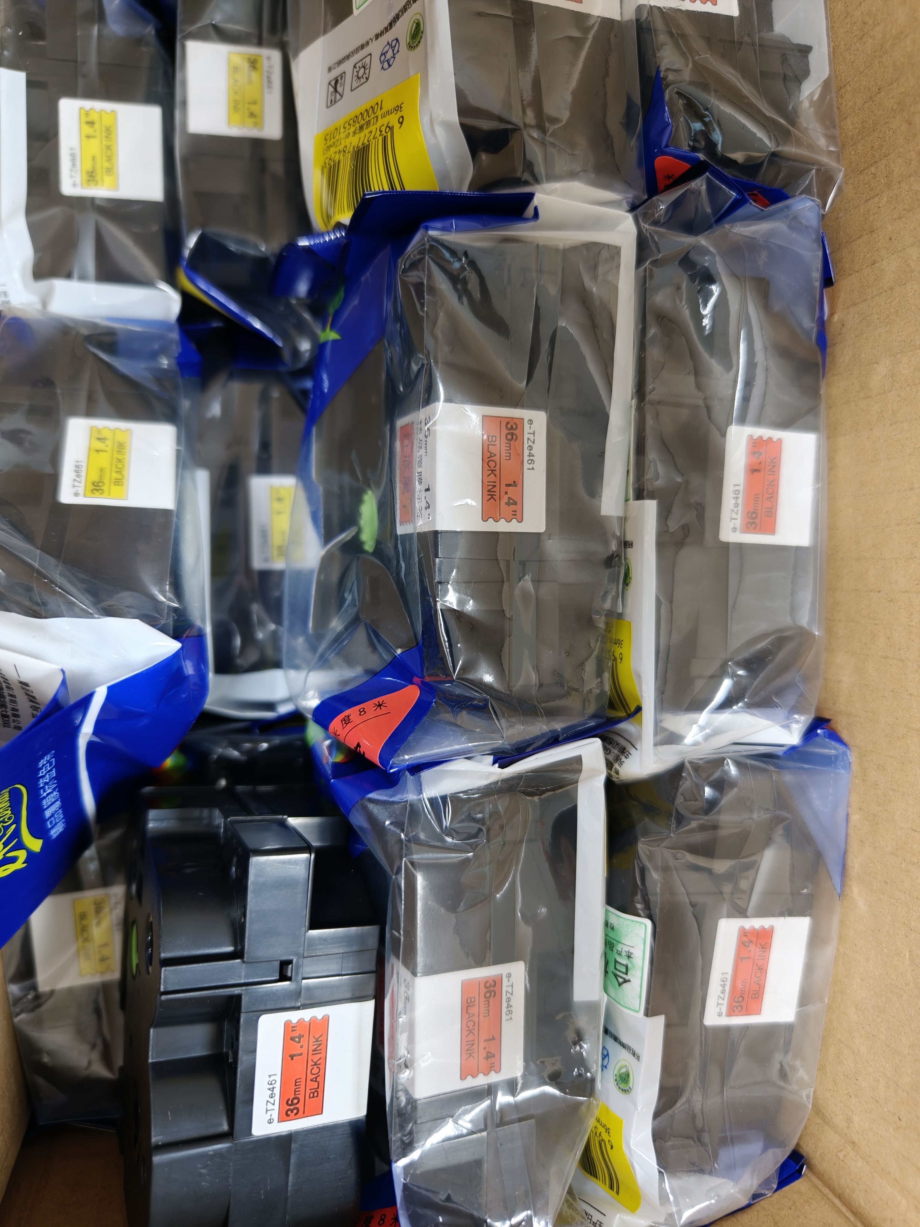 E代标签带36mm红底黑字TZe-461标签色带适用兄弟PT-900标签机E800TK打印机brother标签纸打印纸 实拍图