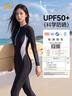 361°连体游泳衣女防晒专业冲浪潜水服长袖长裤水母衣泡温泉显瘦保守装 实拍图