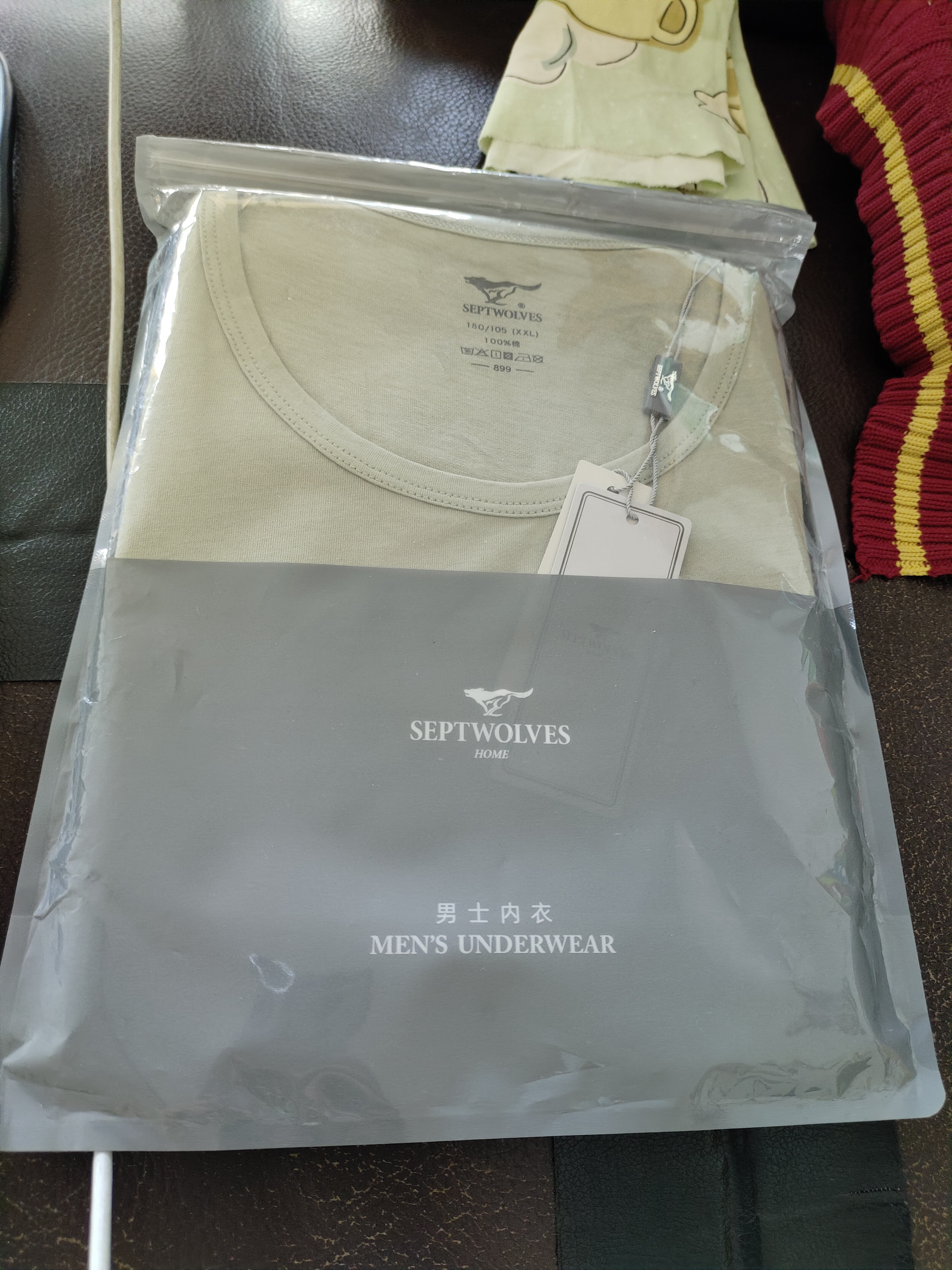 七匹狼【100%棉+宽肩】背心男士纯棉吸汗透气坎肩汗衫全棉运动无袖 实拍图