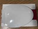 潜水艇马桶盖通用坐便器盖子家用加厚盖板老式抽水马桶圈器配件缓降 V型叠盖款MG11 长底座快拆 实拍图
