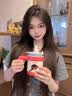 格米（germ）Pingu企鹅玻璃内胆保温杯吸管水杯女高颜值咖啡杯双胆杯490ML落日 实拍图