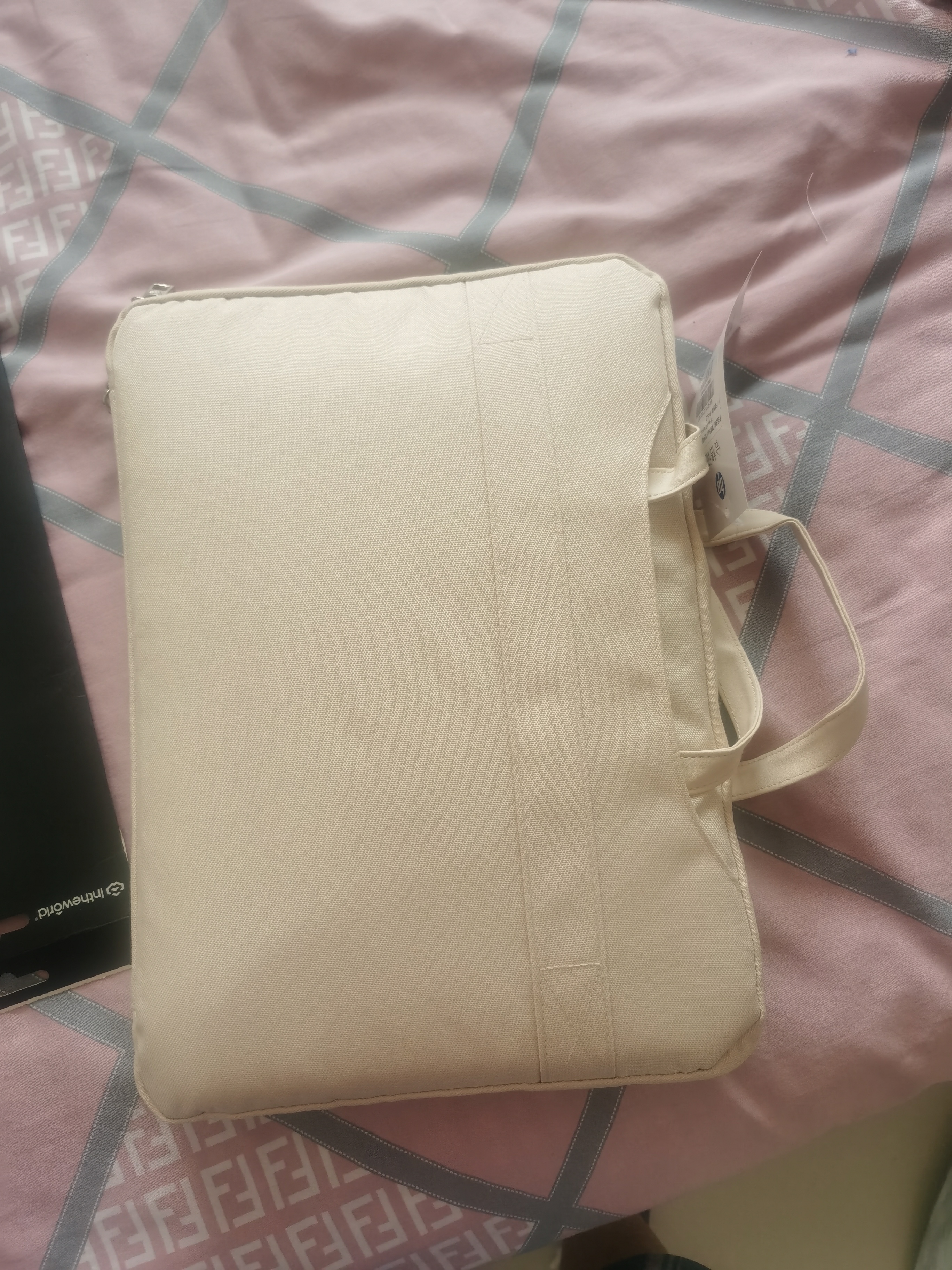 惠普（HP）Pack O电脑包手提包笔记本内胆包14英寸收纳包保护套 通用 惠普电脑壳 米色 实拍图