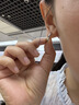 白岚镜光耳圈女925银耳环耳钉时尚设计潮流素圈耳饰七夕情人节礼物送 银色大号 实拍图