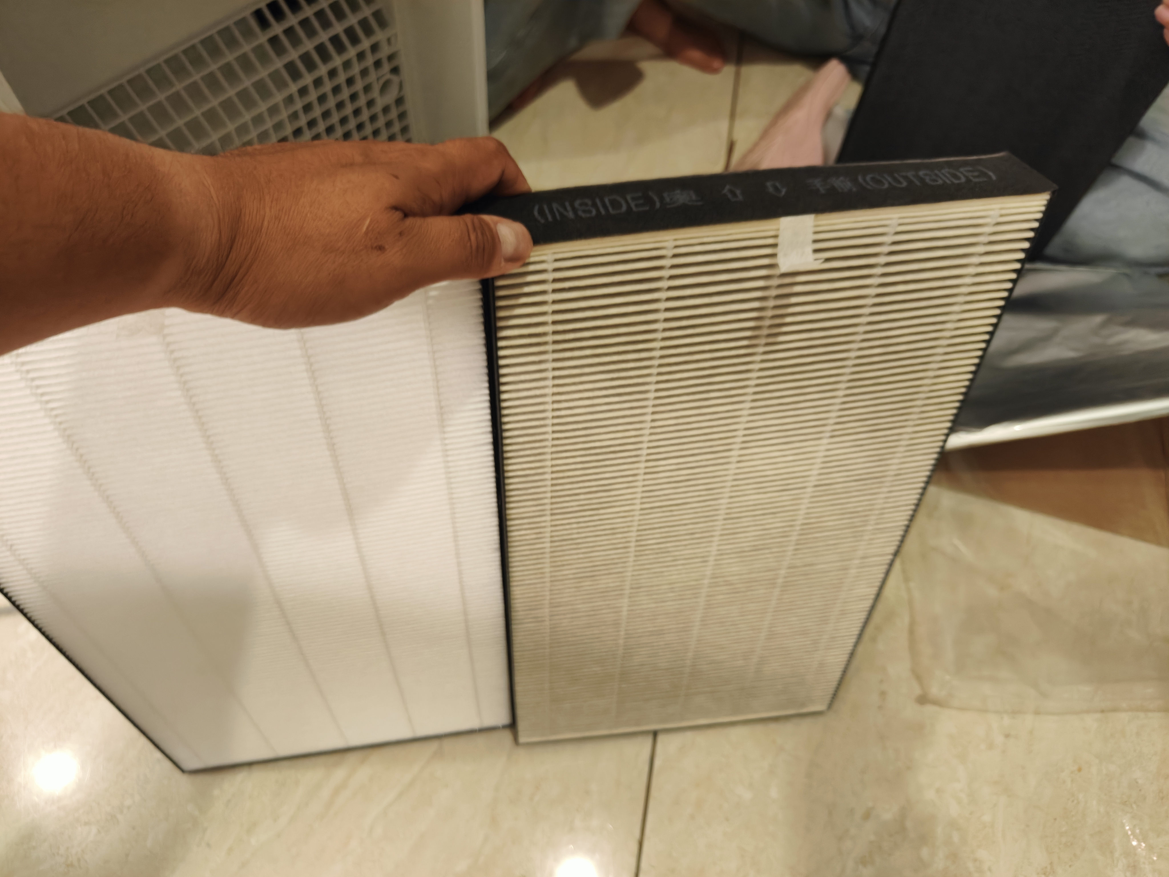 夏普 （SHARP）空气净化器滤网滤芯 FZ-BB60W1X 适用BB60\WH70\WG605\CH70\WB6 FZ-BB60W1X原机滤网 实拍图