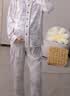 婧麒（JOYNCLEON）月子服纯棉春夏孕妇可哺乳睡衣产前产后透气舒适 蓝 L Jyz154235 实拍图