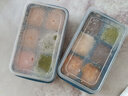迷你家用冰块模具辅食格辅食冰格制冰模具婴儿冷冻制冰盒夏季必备 6格冰格【红色】2个 实拍图