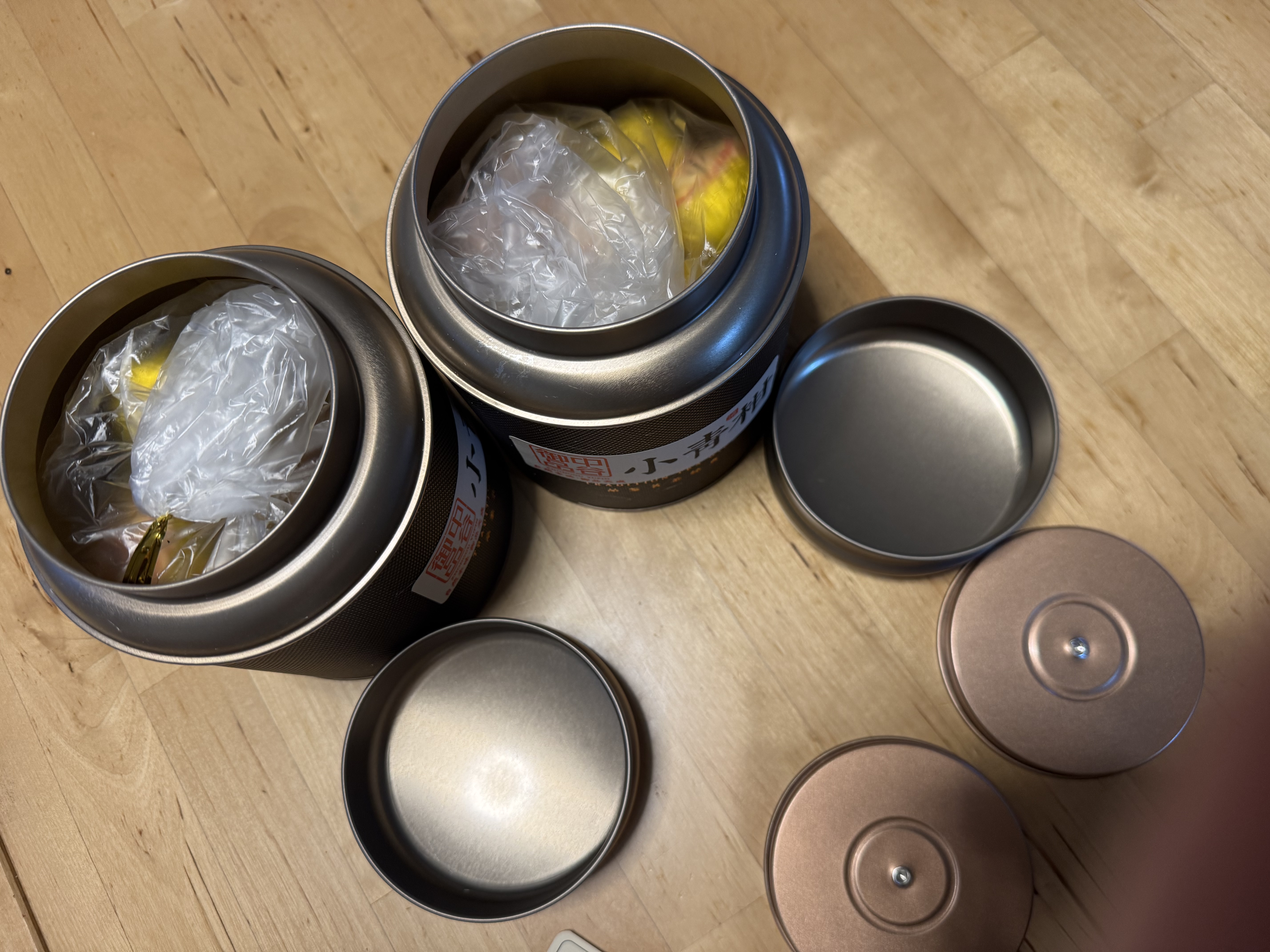 中谷御品茶叶新会小青柑500g生晒广东新会青柑宫廷普洱中秋节送礼茶叶礼盒 实拍图