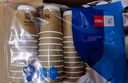 得力（deli）【超级爆款】280ml一次性杯子纸杯水杯牛皮纸双层加厚接待50个装 实拍图