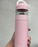 特美刻（TOMIC）离保温杯女高颜值泡茶杯办公室便捷焖茶杯水杯定制礼品 【陶瓷内胆】千禧粉450ml 实拍图