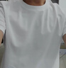 拇指白小T二代三防水光魔术男士短袖T恤夏季男士纯棉经典上衣 皓白男 L 实拍图