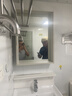 九牧（JOMOO）浴室柜洗脸盆柜一体盆洗手盆柜组合一体盆陶瓷一体盆卫生间A2731 双开门【浅灰色-无龙头】60cm 实拍图