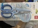 得力（deli）儿童剪刀安全手工鲨鱼小剪刀圆头包边小学生一年级美工剪刀文具幼儿园3-6岁 蓝色6085 实拍图