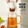 雅集玻璃杯筑铭杯茶杯泡茶杯带过滤木盖喝水杯子玻璃杯男士办公杯 实拍图