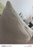 海澜之家（HLA）棉麻抱枕靠枕轻奢超柔简约靠背垫客厅靠枕套含芯纯色靠包沙发靠垫 简约 卡其 枕套+枕芯【45*45cm】 实拍图