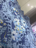 欧莎（OSA）气质优雅连衣裙子女夏季2025新款碎花半身裙子套装两件套 蓝色B（后腰加橡筋） S 实拍图