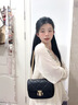 CinvaiKrose官方店小c&k包包女包2026新款斜挎包菱格链条包女生日礼物送女友 黑色Black【小号】送女友老婆女生走心 实拍图