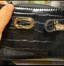 CHARLES&KEITH鳄鱼纹凯莉包手提斜挎婚包包女包生日礼物送女友CK2-50270880-1 Black黑色 S 实拍图