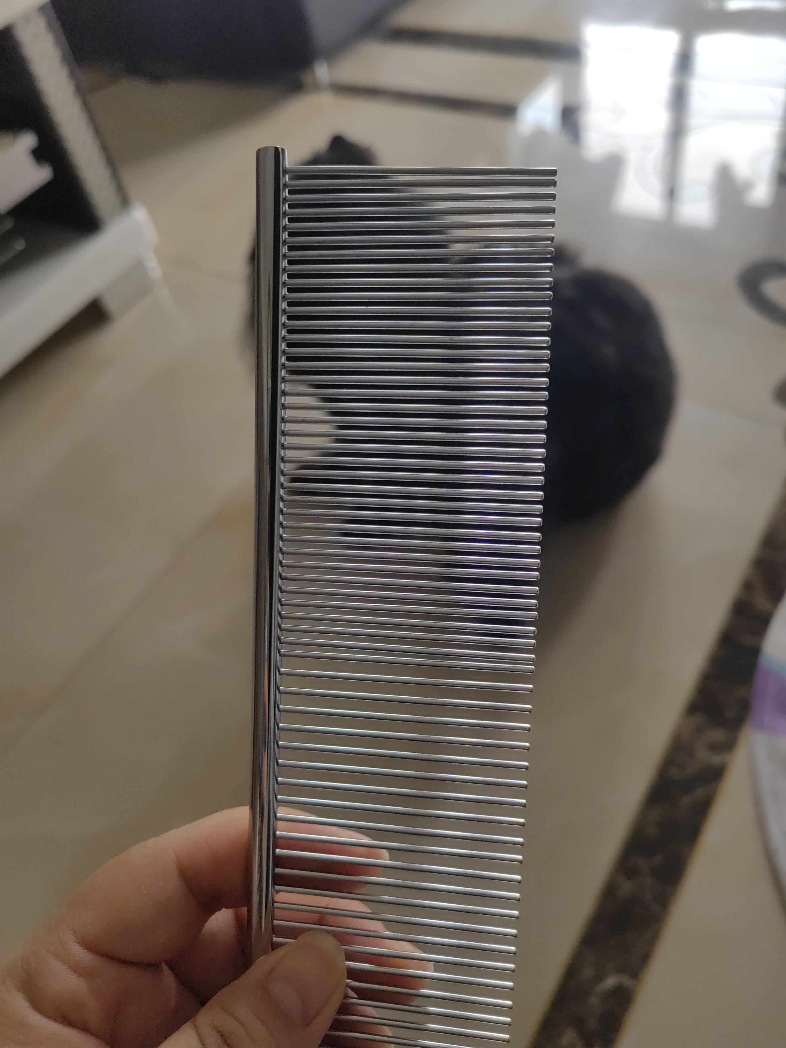 HELLOJOY宠物猫咪狗狗排梳猫梳子宠物去浮毛开结钢梳布偶长毛猫专用猫毛梳 实拍图