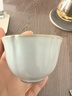 雅瓷汝窑主人杯单杯陶瓷功夫茶杯单个品茗杯冰裂天青色可养汝瓷葵口杯 汝窑葵口杯（一只）50ml1只 实拍图