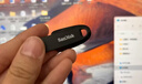 闪迪（SanDisk）128GB USB3.2 U盘 CZ550黑色 读速100MB/s 安全加密 数据恢复 学习办公电脑车载 高速大容量优盘 实拍图