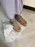 BIRKENSTOCK勃肯德国进口男女款牛皮绒面革软木London低帮休闲鞋 棕色窄版1010504 39 实拍图