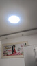 惠普精工led卧室吸顶灯三防灯超薄简约儿童书房餐厅阳台过道灯具37CM白光 实拍图