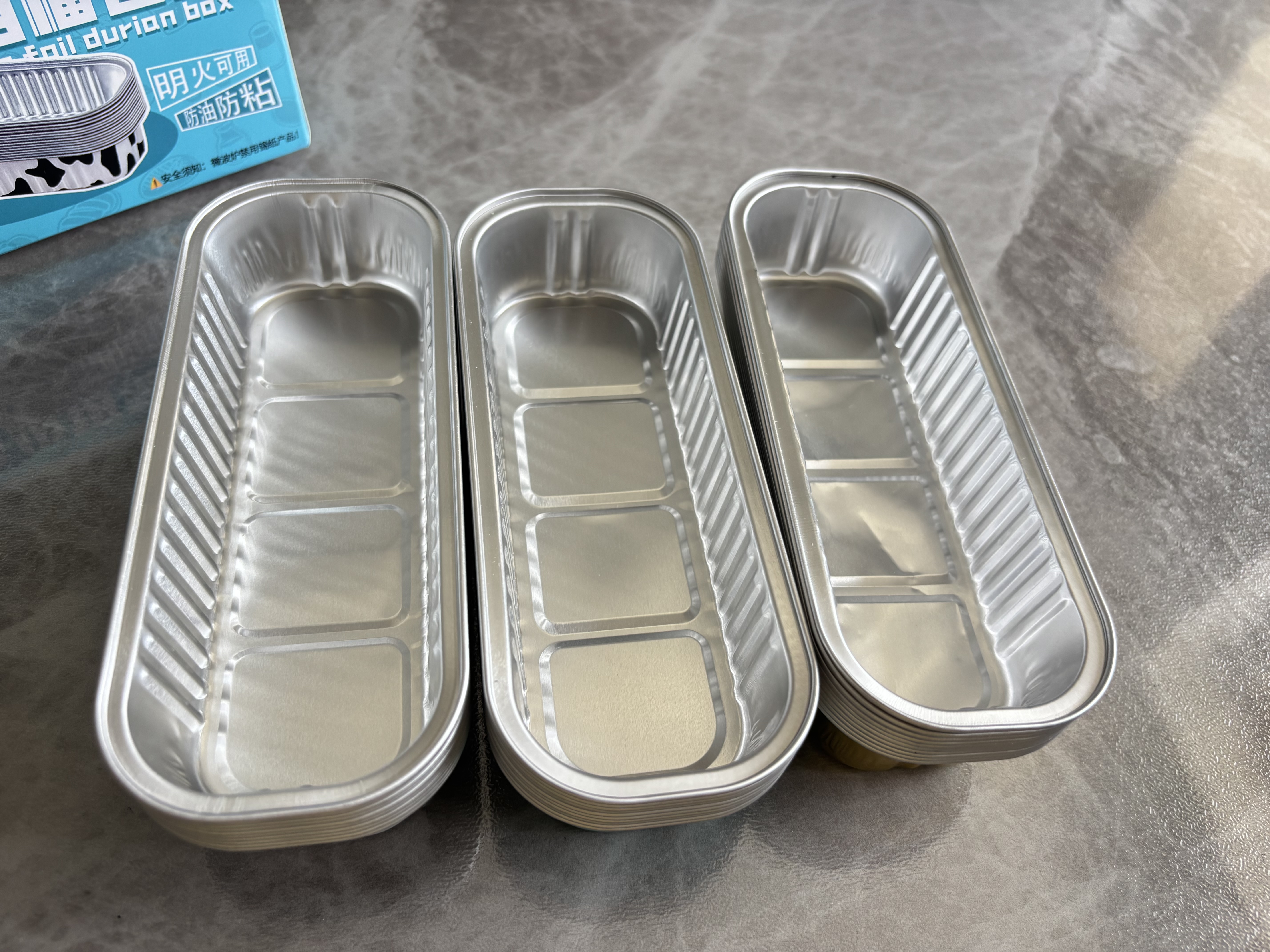 厨王爷锡纸盒【30只】食品级铝箔蛋糕烘焙模具榴莲盒烤箱专用加厚锡纸碗 实拍图