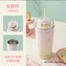 星巴克（Starbucks）海洋粉不锈钢吸管杯910ml冰霸杯保温咖啡冷饮杯子水杯中秋节礼物 实拍图