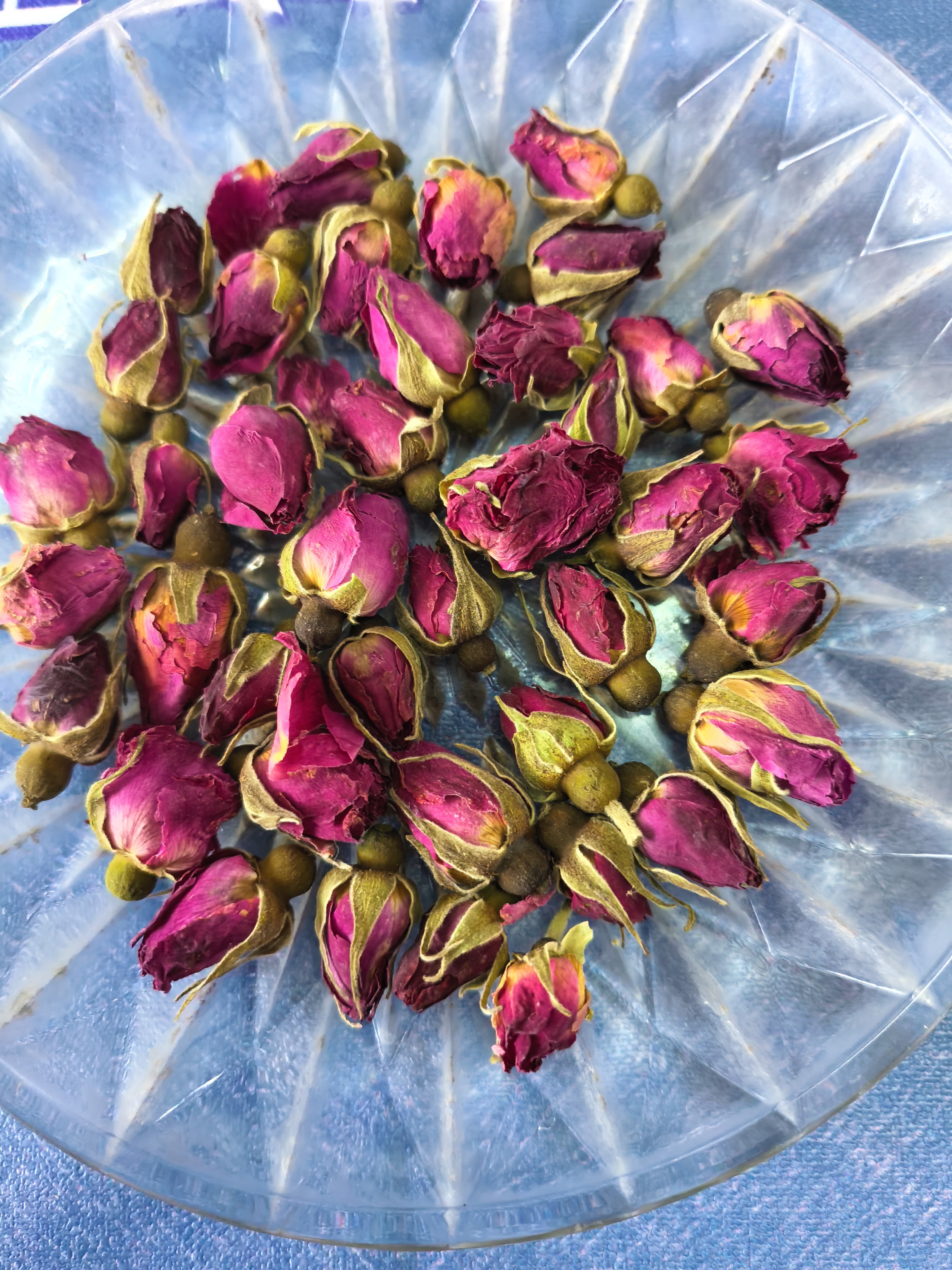 以美养生茶胎玫瑰花茶100g花草茶大朵干花不硫熏平阴玫瑰冲饮泡水喝的 实拍图
