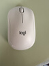 罗技（Logitech）M221 轻音鼠标 无线鼠标 办公鼠标 对称鼠标 带无线微型接收器 米白色 实拍图