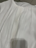 尚都比拉时尚洋气圆领七分袖雪纺衫女秋高级少女感气质通勤上衣 白色 XL 实拍图